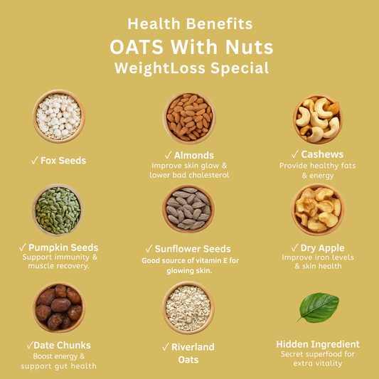 Oats With Nuts - Weightloss Special