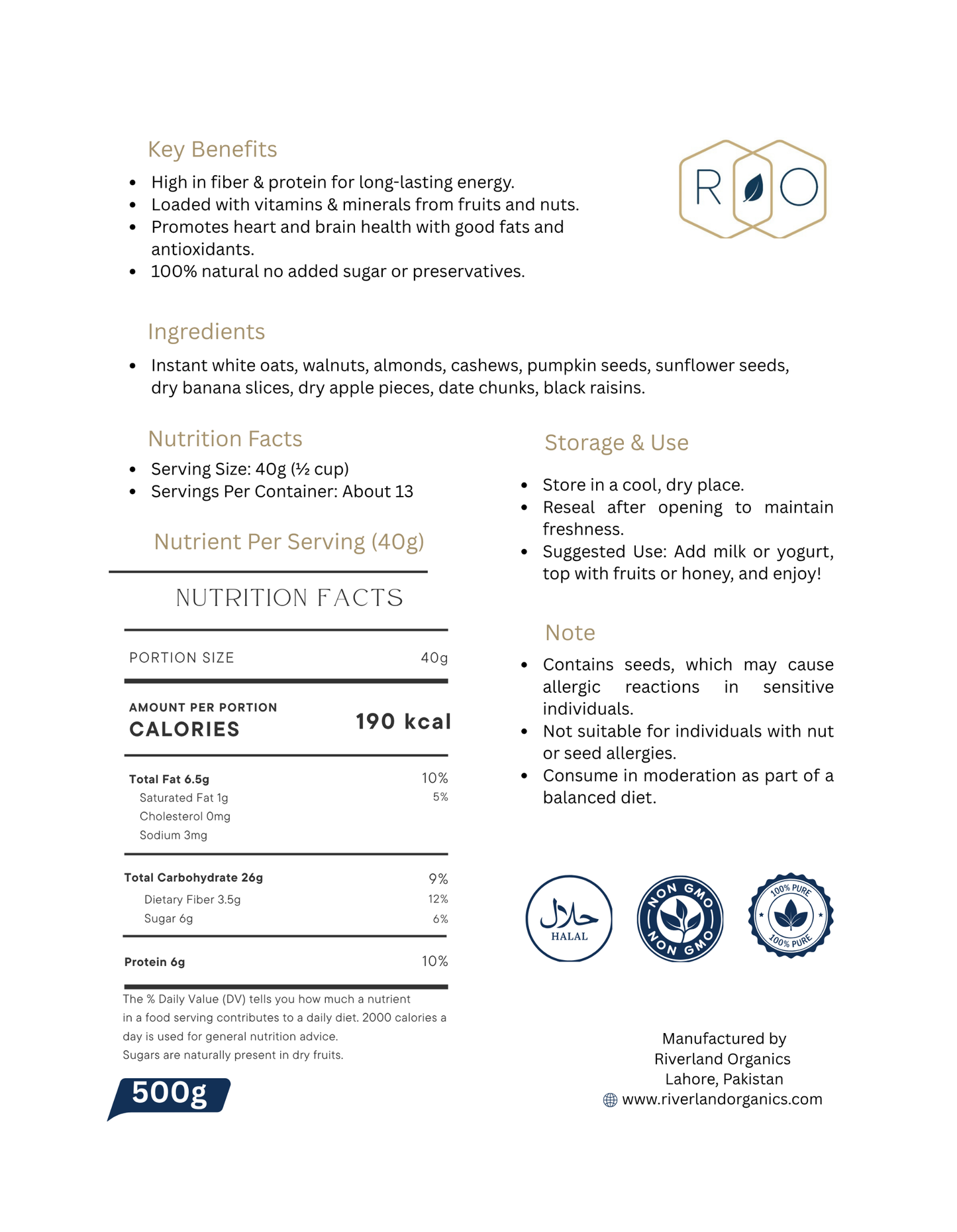 Oats Superfood - Nutty Frutty Power Mix