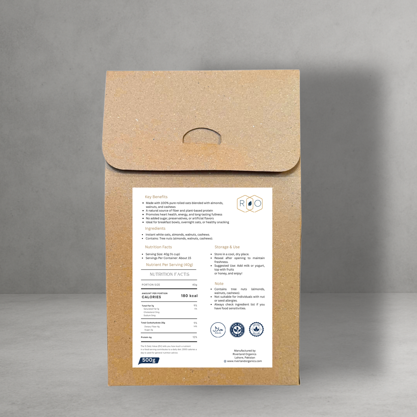 Oats With Nuts - Pure Ingredients Pure Energy